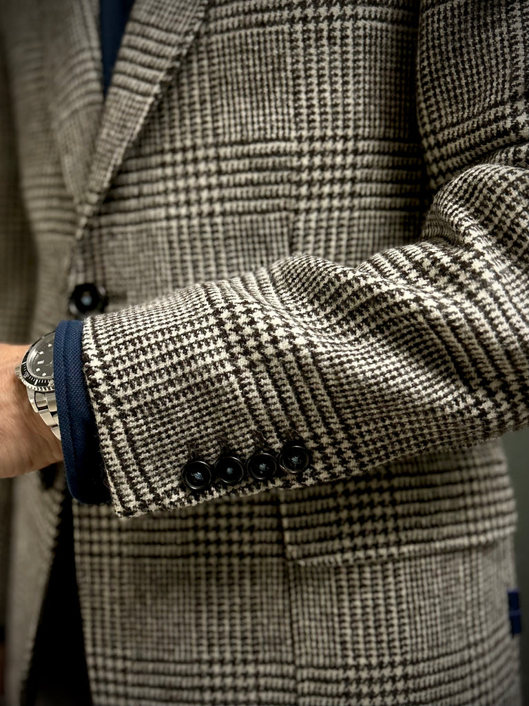 Charcoal Brown Prince of Wales Blazer. 38R ONLY.