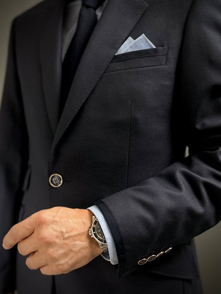 MIDNIGHT NAVY, Merino Wool Classic Blazer.