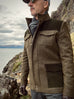 Dark Olive Utility Coat. 38R only.