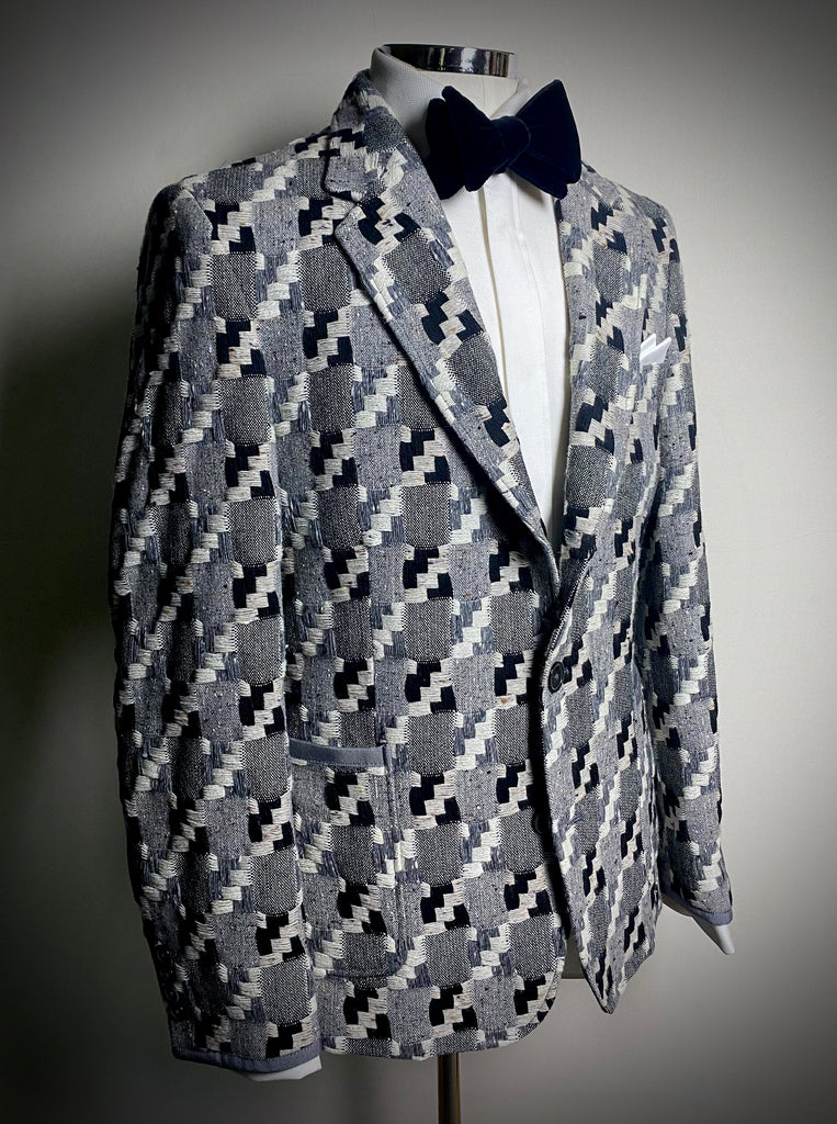 Virgin Wool "Tapestry" Semi-Constructed Blazer.