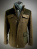 Dark Olive Utility Coat. 38R only.