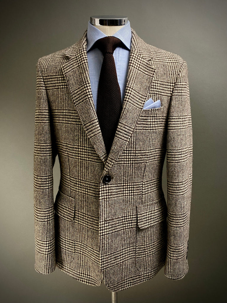 Charcoal Brown Prince of Wales Blazer. 38R ONLY.