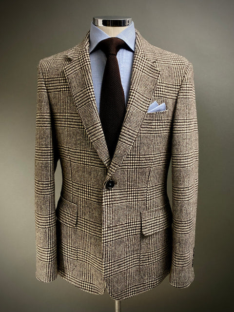 Charcoal Brown Prince of Wales Blazer. 38R ONLY.