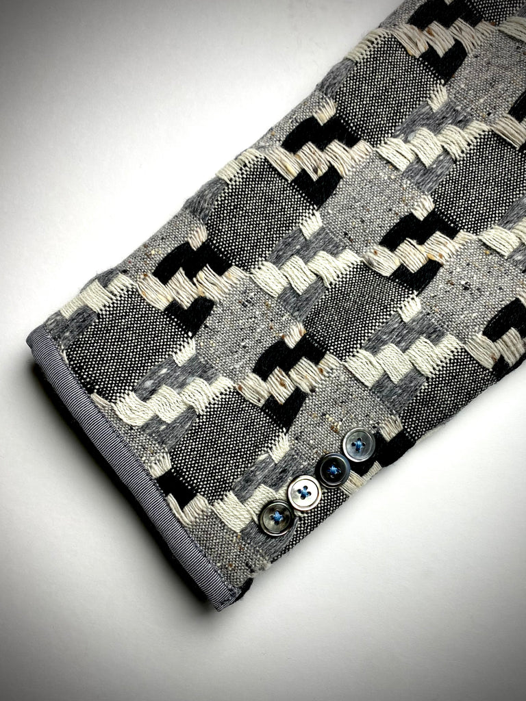 Virgin Wool "Tapestry" Semi-Constructed Blazer.