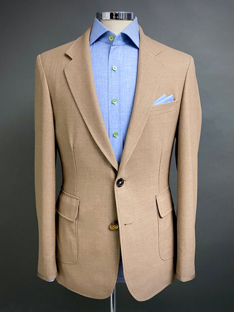 CLASSIC TAN. Ultra-Lightweight Mesh Blazer.