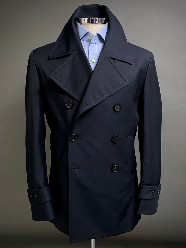 ITALIAN Waterproof Peacoat. NAVY.