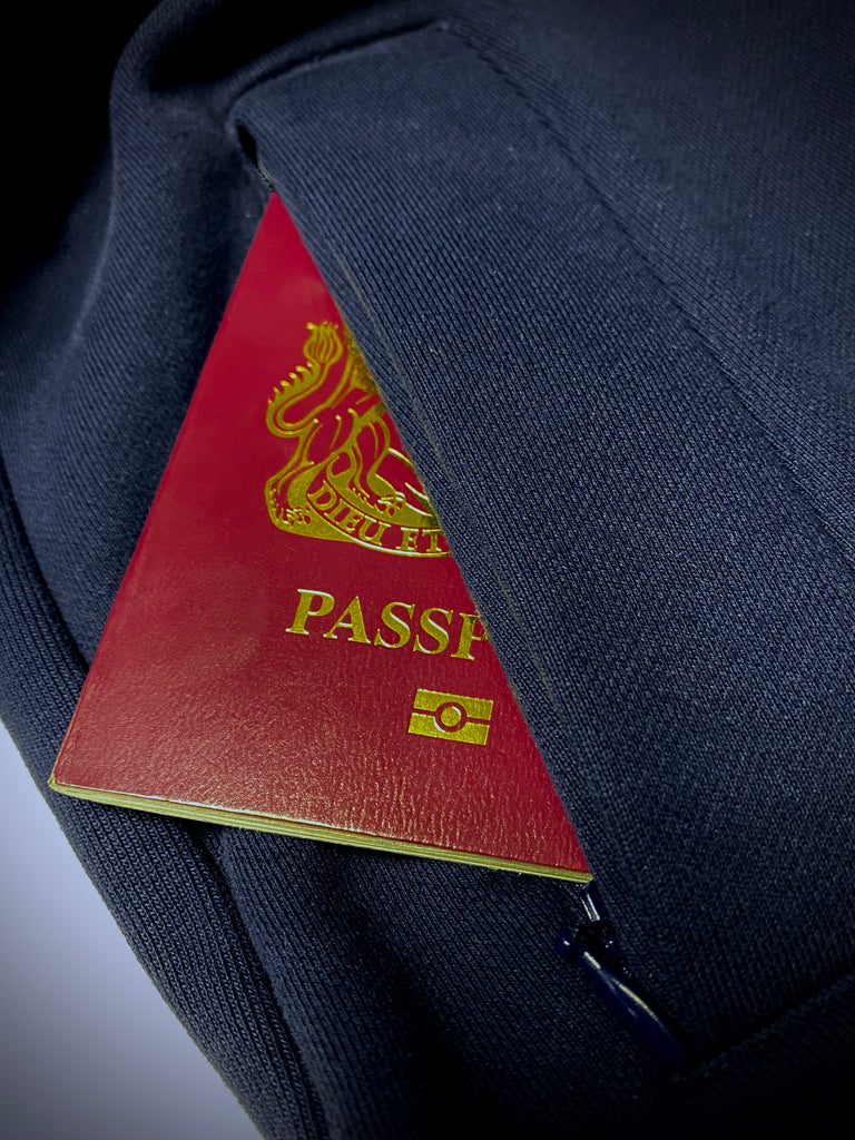 Tailored Fleece TRAVEL HOODIE.