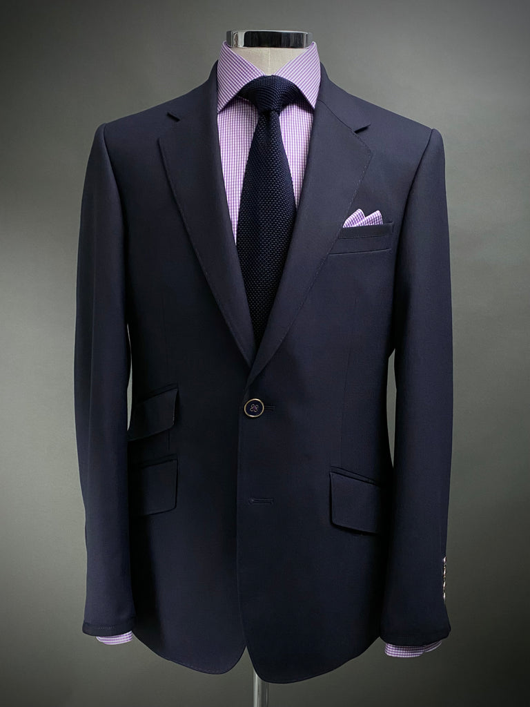 MIDNIGHT NAVY, Merino Wool Classic Blazer.