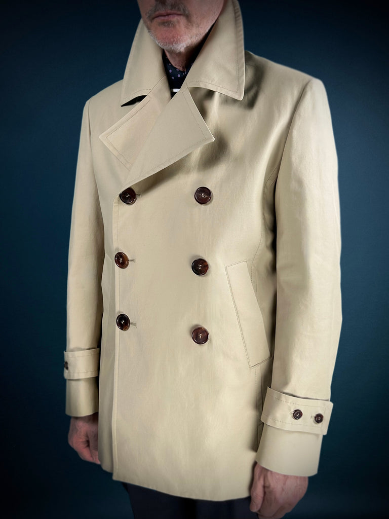 ITALIAN Waterproof Peacoat. TAN.
