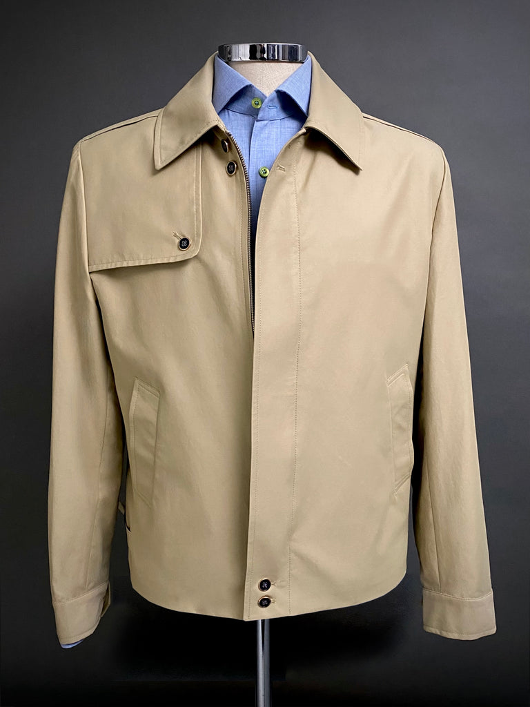 ITALIAN Waterproof Harrington. TAN.