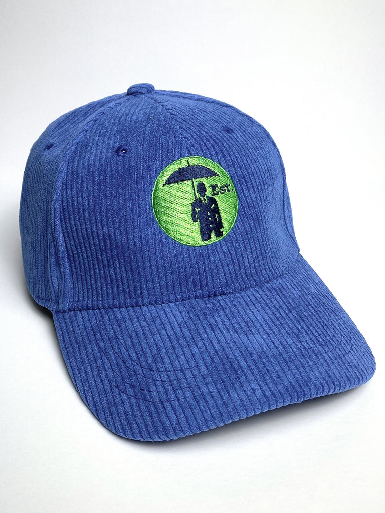 CORDUROY Baseball Cap. Blue/Green.