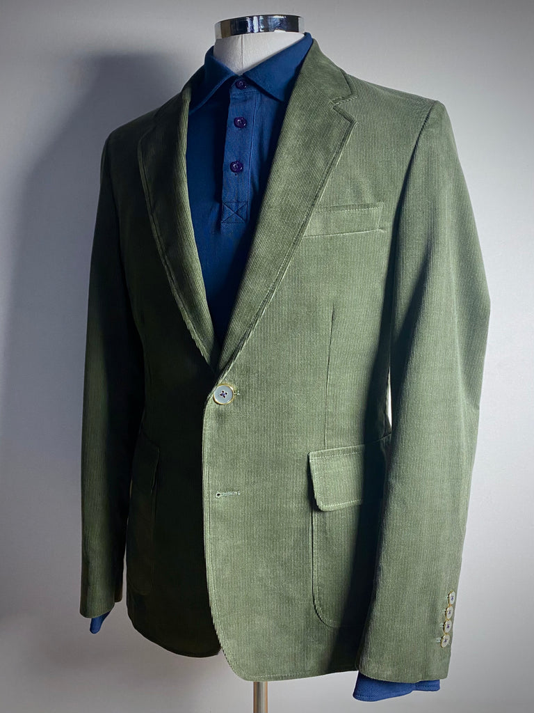 SAGE GREEN Corduroy 38R Only.