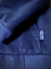NAVY. : 100% CASHMERE (Ing. LORO PIANA & C.) Tailored Hooded-Cardigan.
