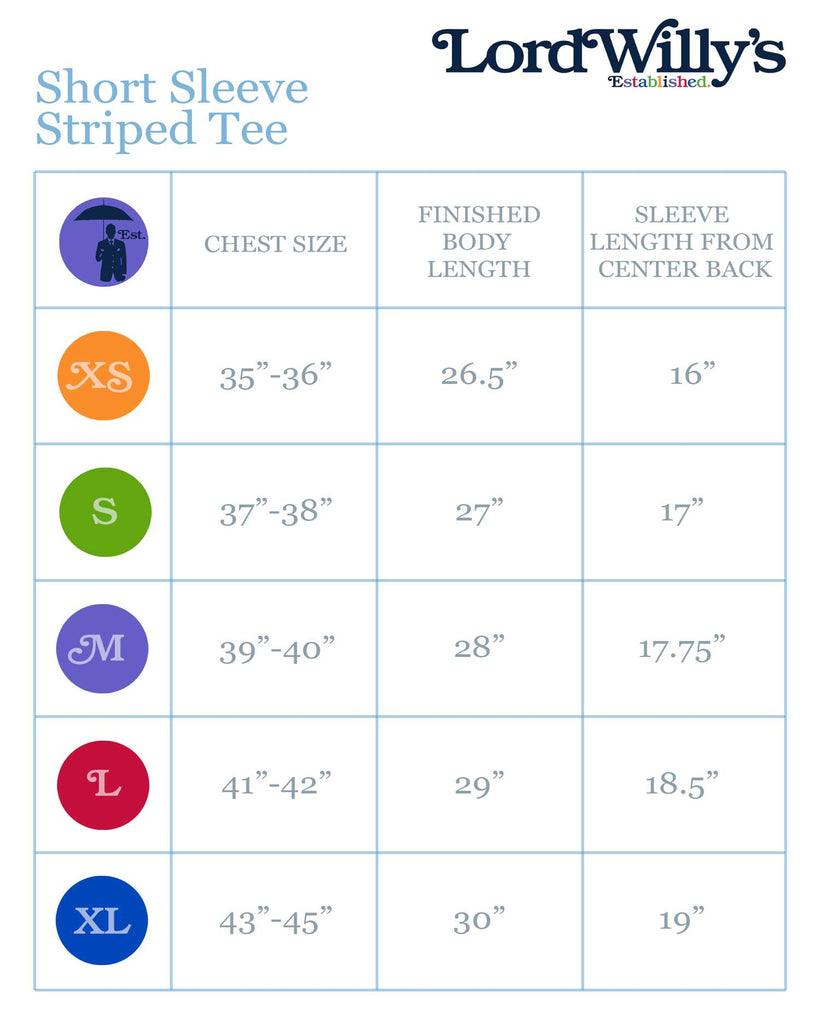 Navy and White Stripe T-Shirt.