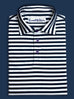 Navy and White Stripe Polo.