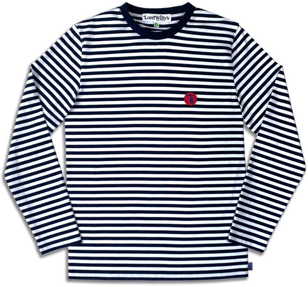 Navy and White Stripe T-Shirt LONG SLEEVE.