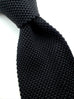 Black Silk Knitted Tie.