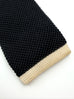 Black Silk Knitted Tie.