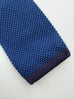 Blue Silk Knitted Tie.