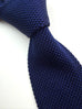 Classic Navy Silk Knitted Tie.