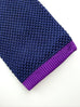 Classic Navy Silk Knitted Tie.