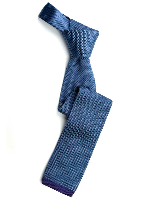 Air Force Blue Silk Knitted Tie.