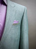 20th ANNIVERSARY SAGE WOOL BLEND LINEN, Classic Blazer.