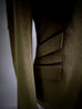 DARK OLIVE Luxury Corduroy Classic Cut Blazer.