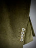 DARK OLIVE Luxury Corduroy Classic Cut Blazer.