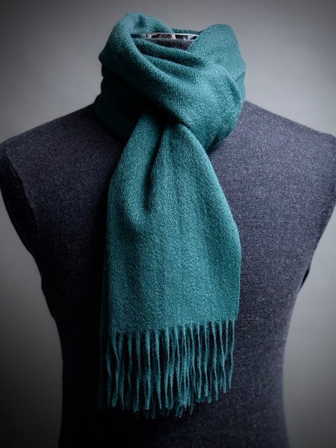 Pure CASHMERE British Racing Green Scarf