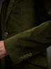 DARK OLIVE Luxury Corduroy Classic Cut Blazer.