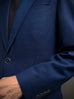 Bright NAVY, UNCONSTRUCTED Lightweight Flannel Blazer.