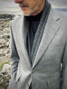 Pure Cashmere (Ing LORO PIANA & C.) Doeskin Grey Blazer.