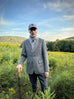 Pure Cashmere (Ing LORO PIANA & C.) Doeskin Grey Blazer.