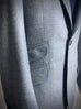 Thistle Blue and Oatmeal Herringbone Tweed Blazer.