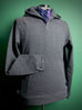 Tailored Fleece Tweed POP-OVER HOODIE.