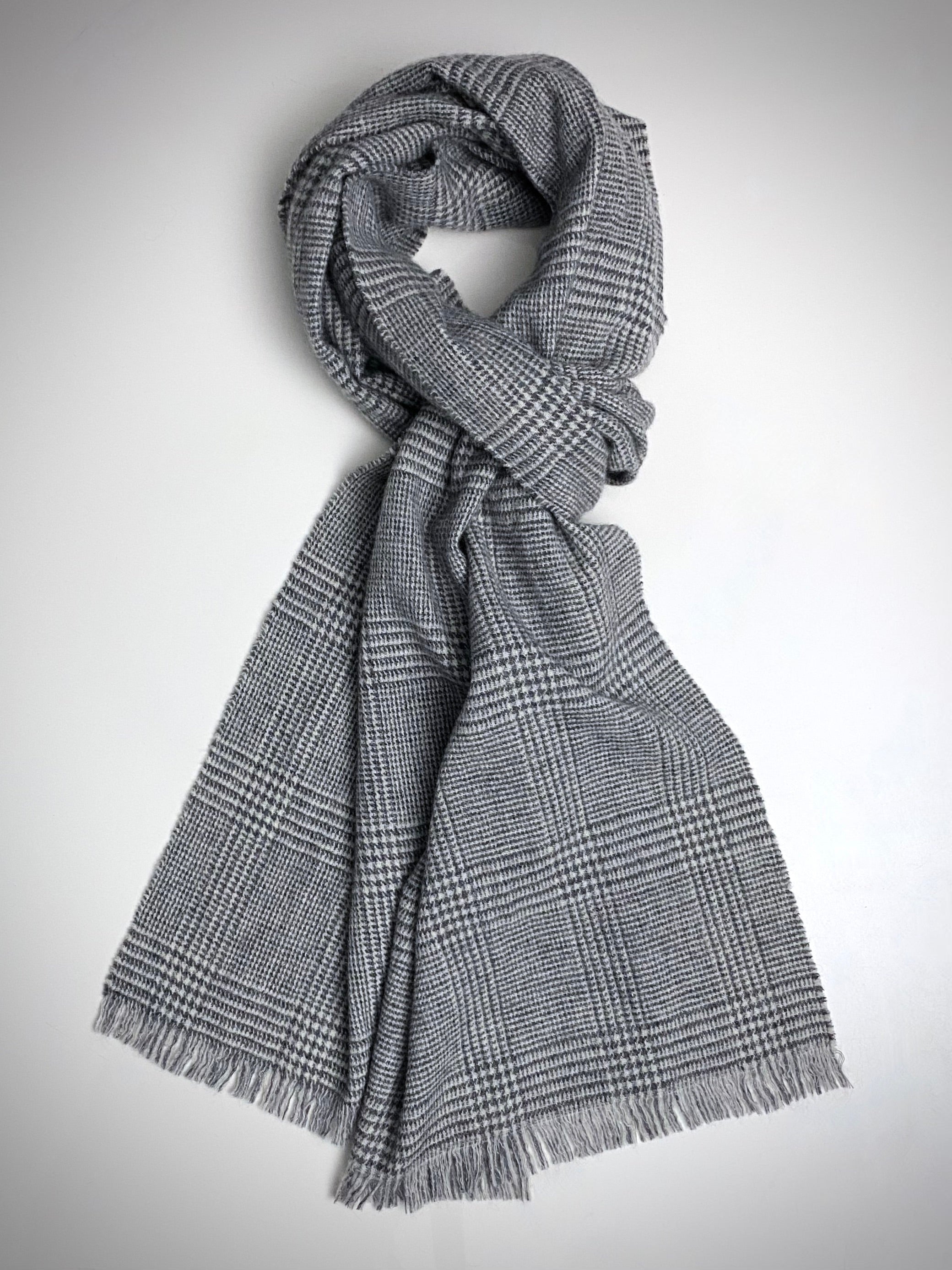grey scarf silk