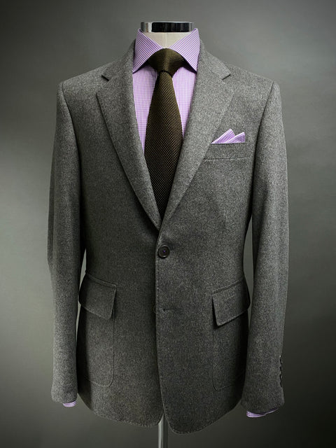 PURE CASHMERE (Ing LORO PIANA & C.) Doeskin Grey Blazer.