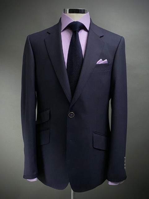 MIDNIGHT NAVY, Merino Wool Classic Blazer.