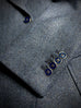 NAVY HERRINGBONE Unconstructed Tweed Blazer.