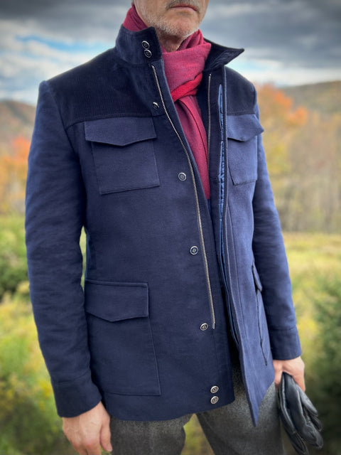 NAVY Moleskin/Corduroy: UTILITY Coat.