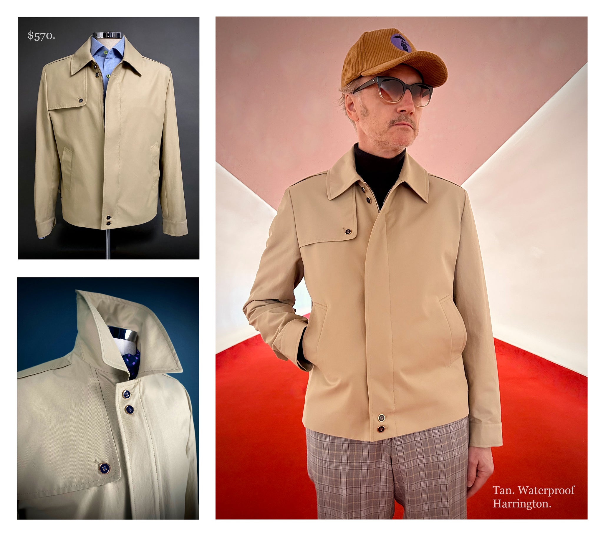 Tan Waterproof Harrington $570