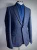 NAVY & CHARCOAL HOUNDSTOOTH TWEED Unconstructed Blazer.
