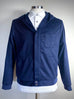 NAVY. : 100% CASHMERE (Ing. LORO PIANA & C.) Tailored Hooded-Cardigan.