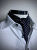 Lightweight Pure Silk Scarf/Neckerchief. Black & White.