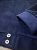 NAVY. : 100% CASHMERE (Ing. LORO PIANA & C.) Tailored Hooded-Cardigan.