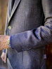 NAVY & CHARCOAL HOUNDSTOOTH TWEED Unconstructed Blazer.
