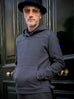 Tailored Fleece Tweed POP-OVER HOODIE.