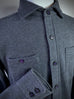 Cutaway Collar Fleece Shirt Jacket.