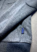 GREY: 100% CASHMERE (Ing. LORO PIANA & C.) Tailored Hooded-Cardigan. (L & XXL Only).
